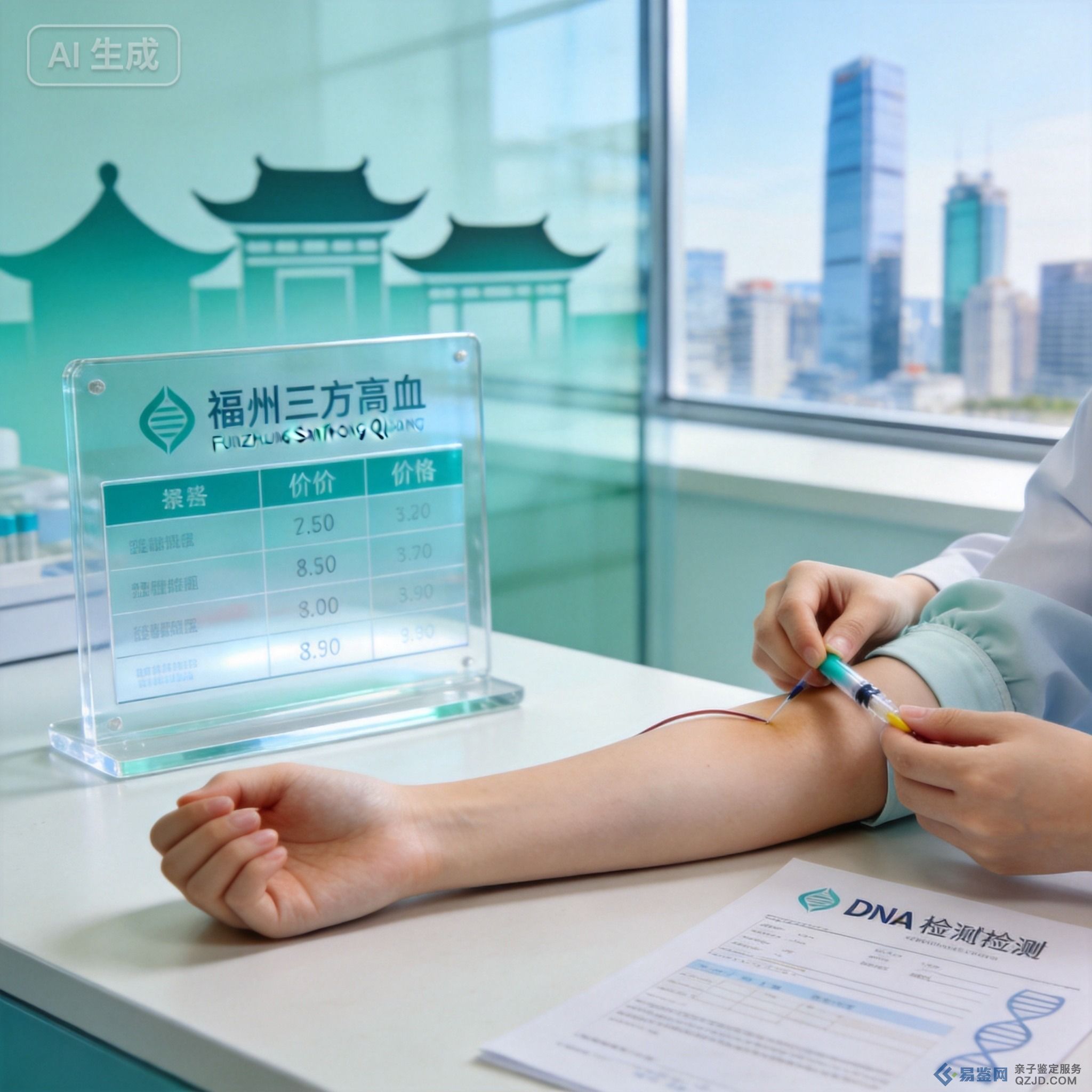 福州市做无创孕期亲子鉴定多少钱？2026最新收费标准